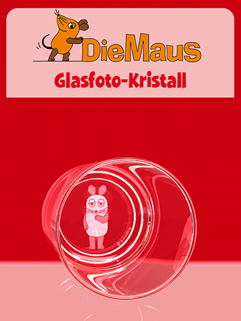 Die Maus : Trinkglas mit der Maus im Boden von GLASFOTO.COM